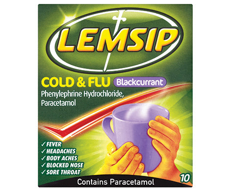 Lemsip Cold & Flu Blackcurrant