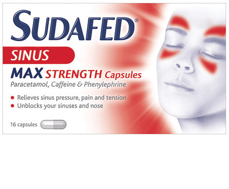 Sudafed Sinus Max Strength Capsules – 365pharmacist