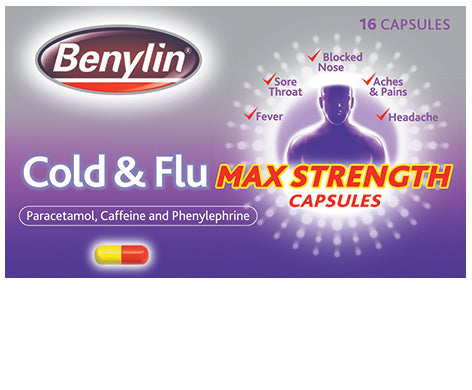 Benylin Cold & Flu Max Strength Capsules