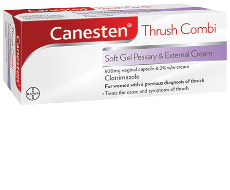Canesten Thrush Combi Soft Gel Pessary & External Cream
