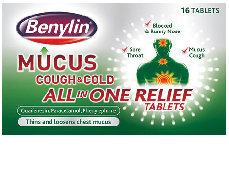 Benylin Mucus Cough & Cold All in One Relief Tablets