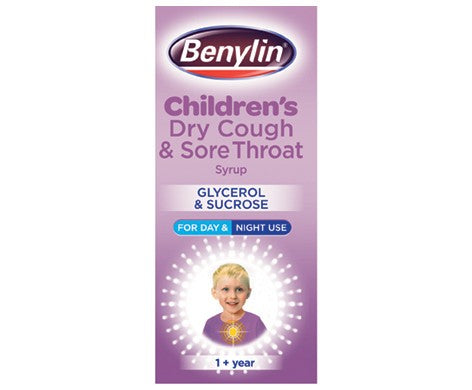 Benylin Children's Dry Cough & Sore Throat Syrup