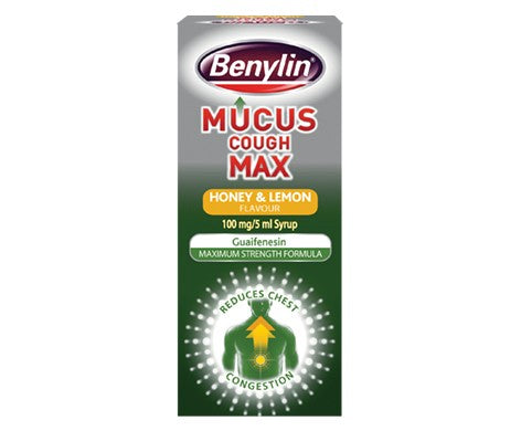 Benylin Mucus Cough Max Honey & Lemon Flavour 100mg/5ml Syrup