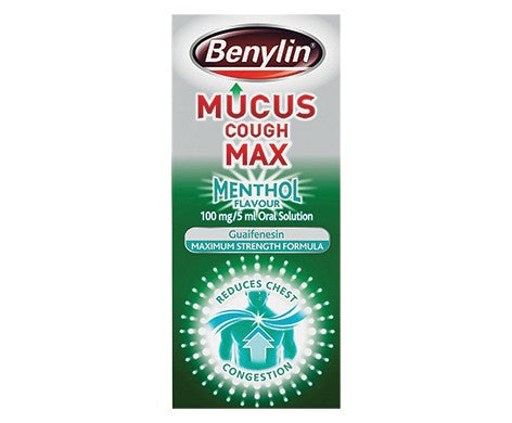 Benylin Mucus Cough Max Menthol Flavour 100mg/5ml Oral Solution