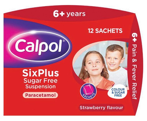 Calpol Six Plus Sugar-Free Suspension Sachets