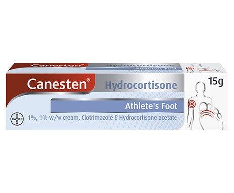 Canesten Hydrocortisone Athlete's Foot 1% w/w Cream