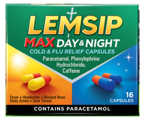 Lemsip Max Day & Night Cold & Flu Relief Capsules