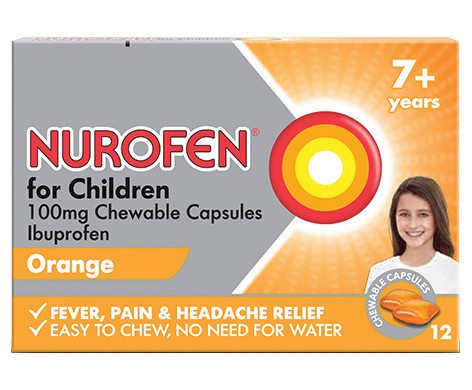 Nurofen for Children 100mg Chewable Capsules