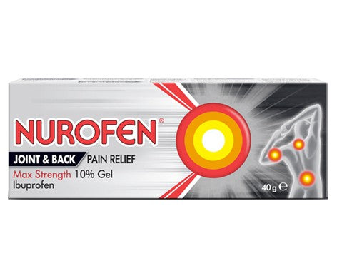 Nurofen Joint & Back Pain Relief Max Strength 10% Gel