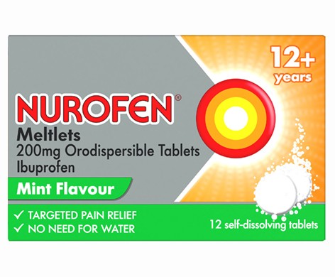 Nurofen Meltlets 200mg Orodispersible Tablets