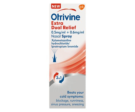 Otrivine Extra Dual Relief 0.5mg/ml + 0.6mg/ml Nasal Spray