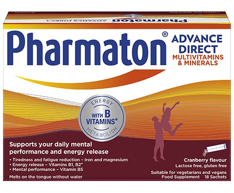 Pharmaton Advance Direct Multivitamins and Minerals - Cranberry Flavour