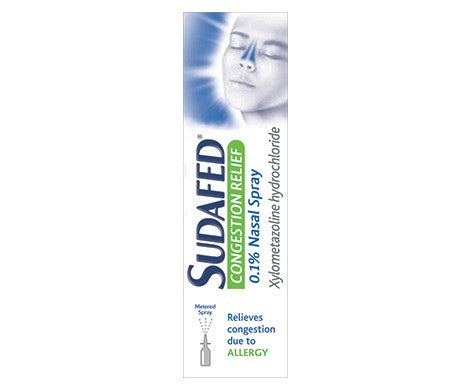 Sudafed Congestion Relief 0.1% Nasal Spray