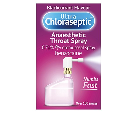 Ultra Chloraseptic Anaesthetic Throat Spray - Blackcurrant Flavour