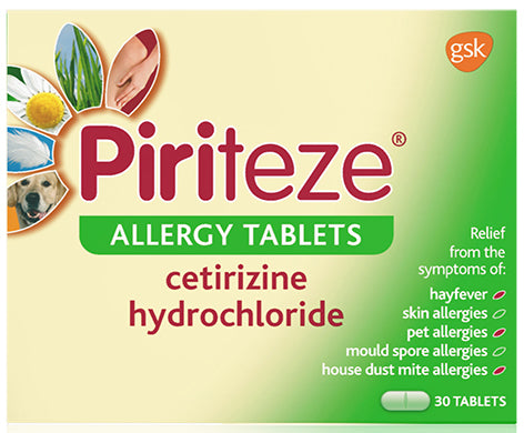 Piriteze Allergy Tablets
