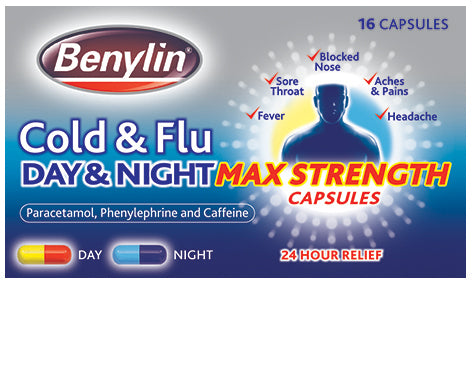 Benylin Cold & Flu Day & Night Max Strength Capsules