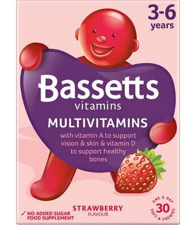 Bassetts Vitamins 3-6 Years Multivitamins Strawberry