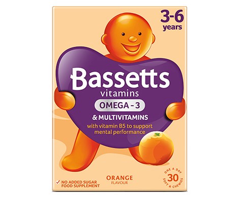 Bassetts Vitamins 3-6 Years Multivitamins & Omega-3 Orange