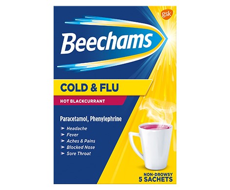 Beechams Cold & Flu Hot Blackcurrant
