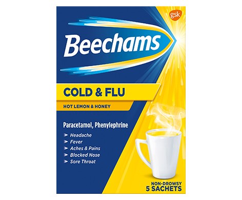 Beechams Cold & Flu Hot Lemon & Honey