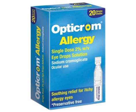 Opticrom Allergy Single Dose 2% w/v Eye Drops