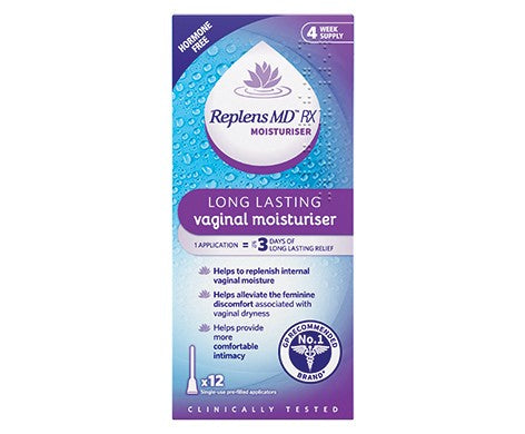 Replens Long Lasting Vaginal Moisturiser x 12 Pre-filled Applicators